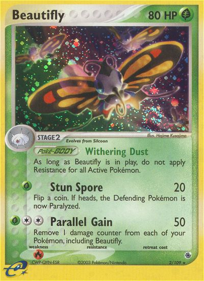 EX Ruby&Sapphire Holo Beautifly #2/109